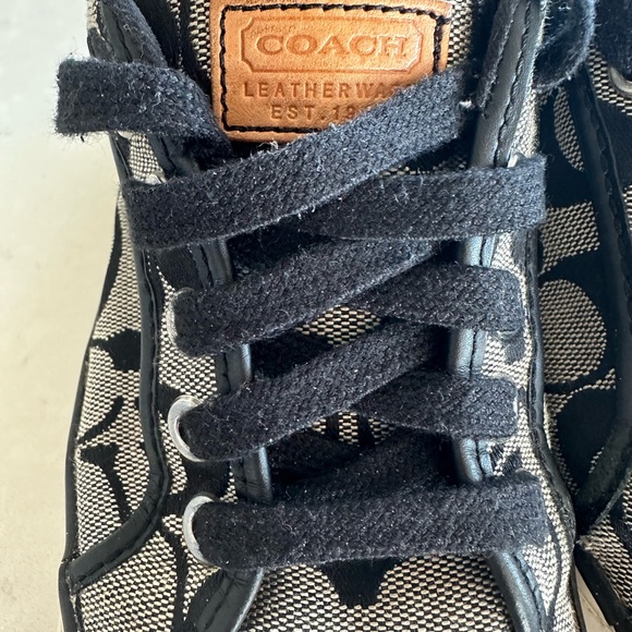 Coach runners - black and white canvas, great used condition - Picture 10 of 10